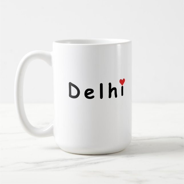 I love Delhi India Coffee Mug (Left)