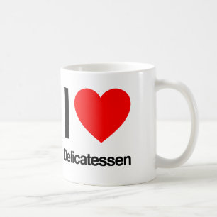 i love delicatessen coffee mug