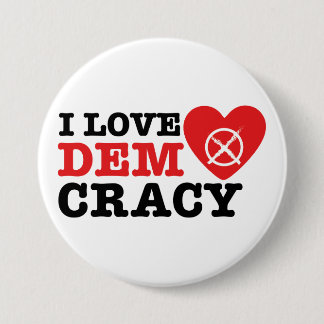 I Love Democracy Pin