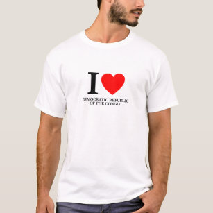 I Love Democratic Republic of the Congo T-Shirt