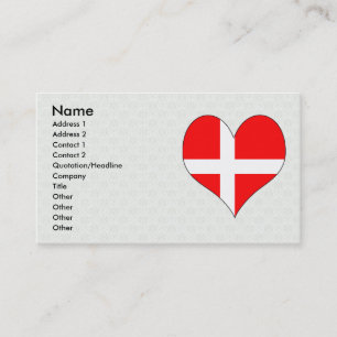 I Love Denmark Business Card
