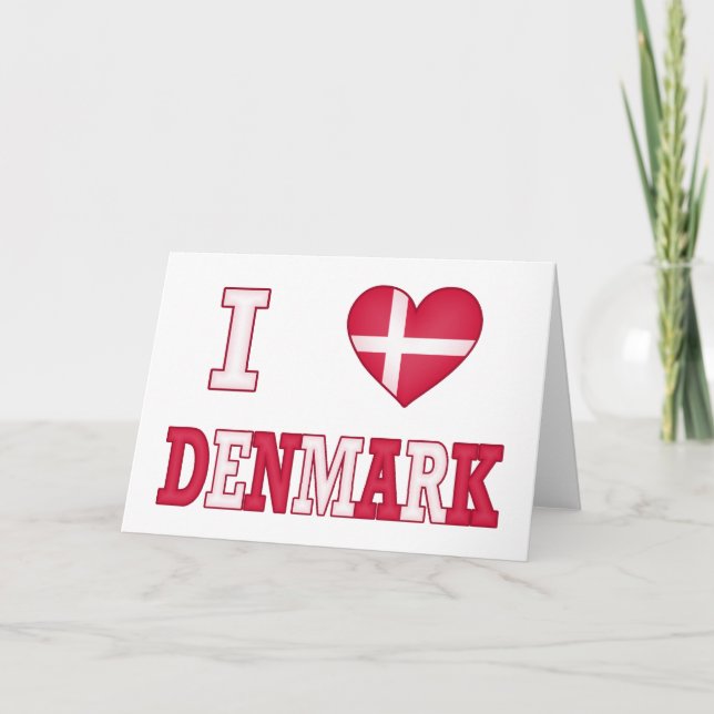 I Love Denmark Card (Front)
