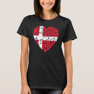 I Love Denmark Flag Denmark T-Shirt