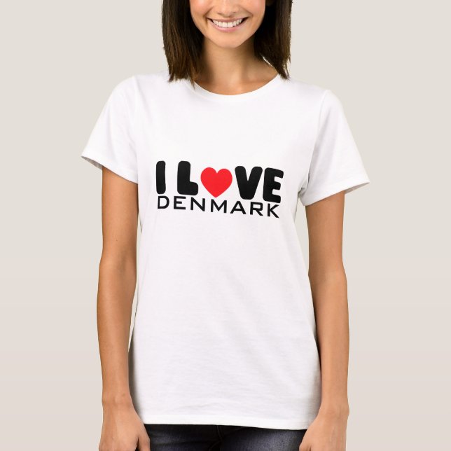 I love Denmark | T-Shirt (Front)