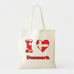 I love Denmark Tote Bag