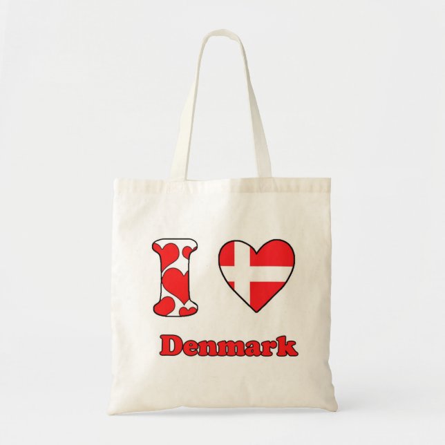 I love Denmark Tote Bag (Front)
