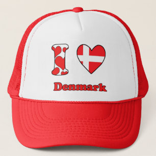 I love Denmark Trucker Hat