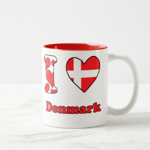 I love Denmark Two-Tone Coffee Mug