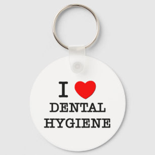 I Love Dental Hygiene Key Ring
