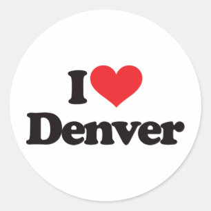 I Love Denver Classic Round Sticker
