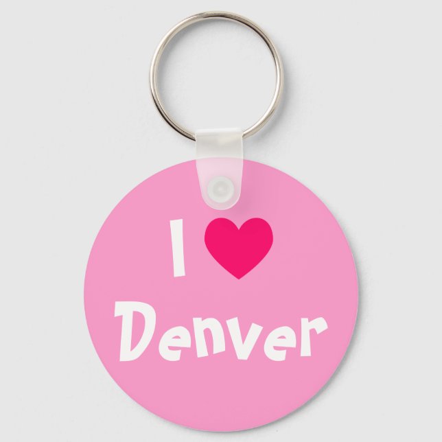 I Love Denver Key Ring (Front)