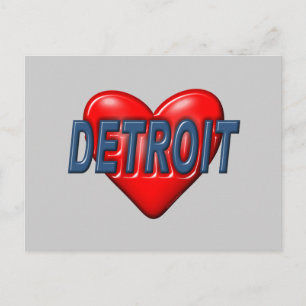 I Love Detroit Postcard