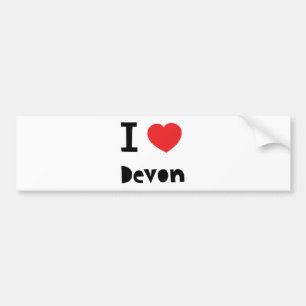 I love Devon Bumper Sticker