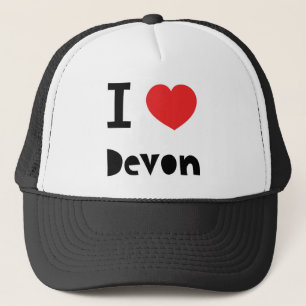 I love Devon Trucker Hat