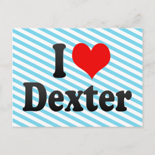 I love Dexter Postcard