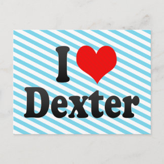 I love Dexter Postcard