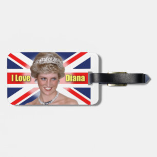 'I Love Diana' HRH Princess Diana Luggage Tag