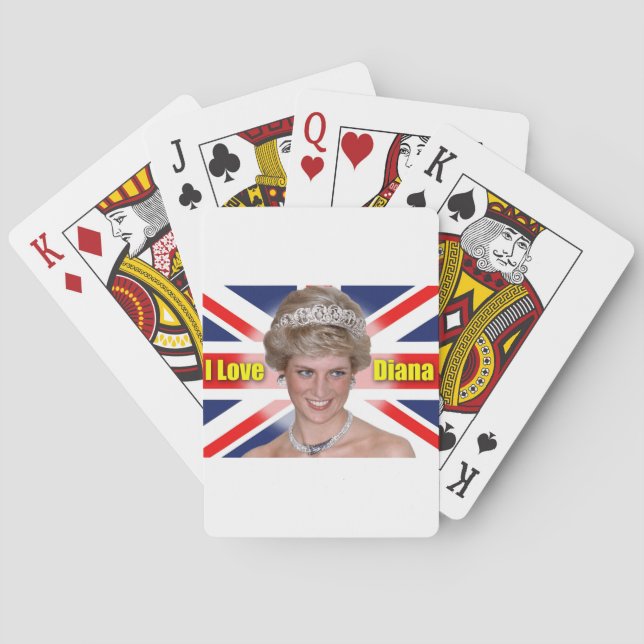 'I Love Diana' HRH Princess Diana Playing Cards (Back)