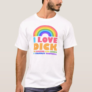 I Love Dicking Around Fun Fantasy Football Draught T-Shirt