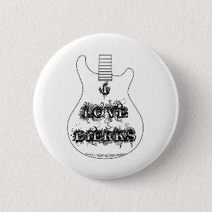 I Love Dierks (Guitar) 6 Cm Round Badge
