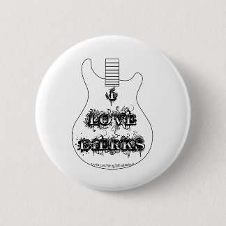 I Love Dierks (Guitar) 6 Cm Round Badge