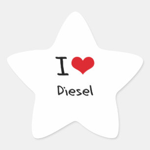 I Love Diesel Star Sticker