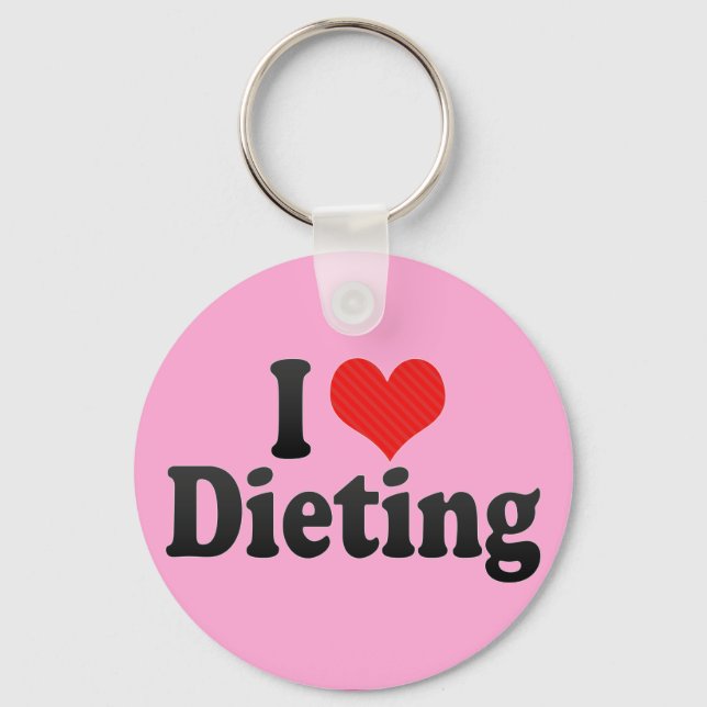 I Love Dieting Key Ring (Front)