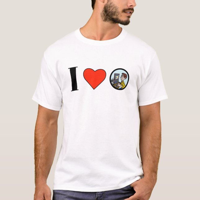 I Love Digital Radio T-shirt (Front)