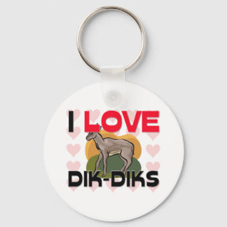 I Love Dik-Diks Key Ring