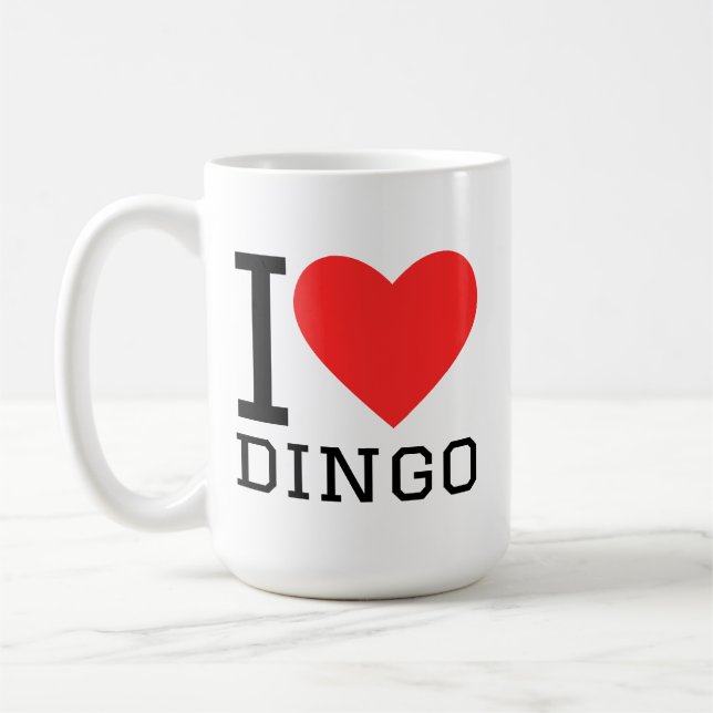 I love dingo coffee mug (Left)