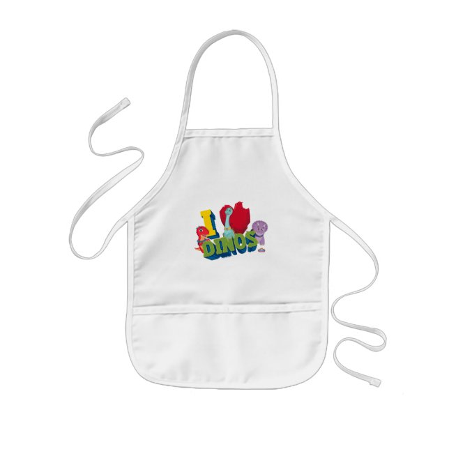 I Love Dinos | Dino Ranch Kids Apron (Front)