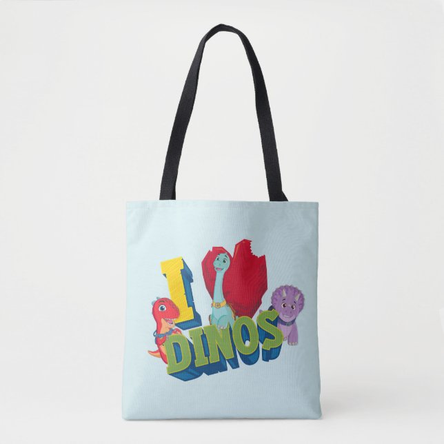 I Love Dinos | Dino Ranch Tote Bag (Front)