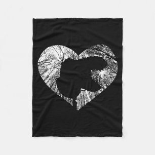 I Love Dinosaur Heart Valentines Day Cute T Rex Fleece Blanket