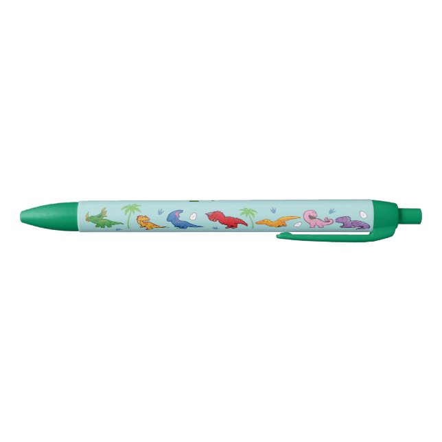 I Love Dinosaurs! (Cute) Black Ink Pen (Bottom)