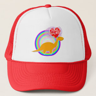 I love Dinosaurs Orange Dino Diplodocus Hat/ Cap