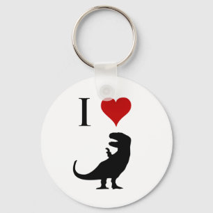 I Love Dinosaurs - T-Rex Key Ring