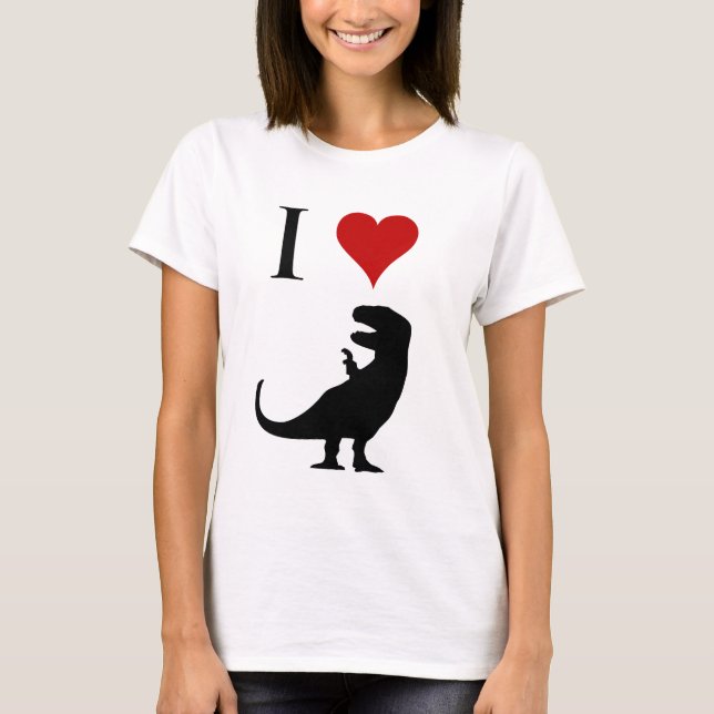 I Love Dinosaurs - T-Rex T-Shirt (Front)
