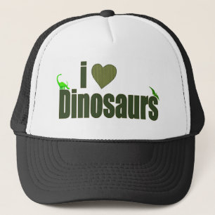 I Love Dinosaurs Trucker Hat