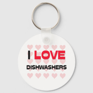 I LOVE DISHWASHERS KEY RING