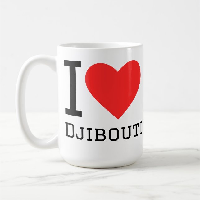 I love Djibouti  Coffee Mug (Left)