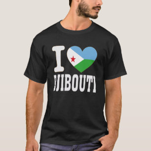 I Love Djibouti Heart Souvenir Lovers Pride Travel T-Shirt