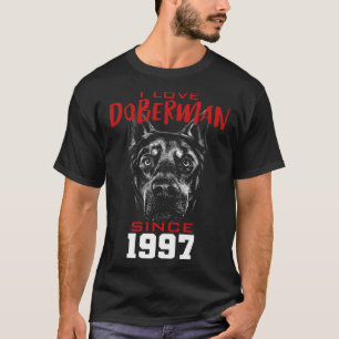 I love doberman since 1997 T-Shirt