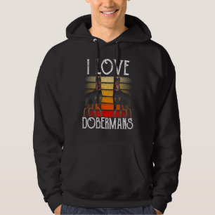I Love Dobermans Puppy   Doberman Dog Pet Hoodie