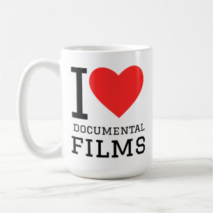 I love documental films coffee mug
