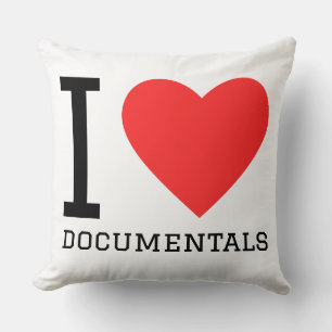 I love documentals cushion
