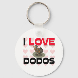 I Love Dodos Key Ring
