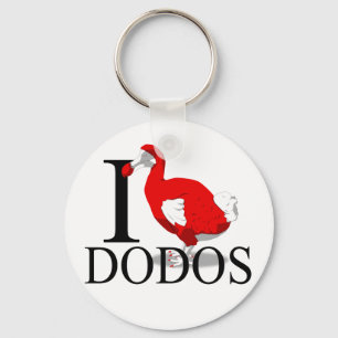 I Love Dodos Keychains