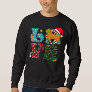 I Love Dog Labrador Retriever Christmas Sweatshirt