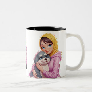 I love dog Two-Tone coffee mug
