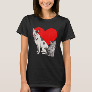 I Love Dogs And Cats Women Pet Animal Rescue Love T-Shirt